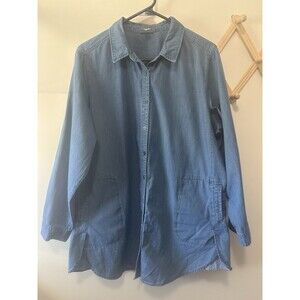 Avenue Women’s Plus Size 18/20 Denim Chambray Tunic Top